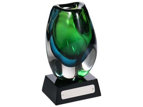 Howard Miller Green Emerald Vase with Base