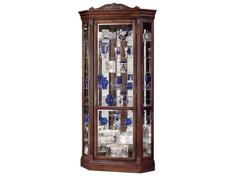 Howard Miller Embassy Hardwood Cherry Curio Display Cabinet