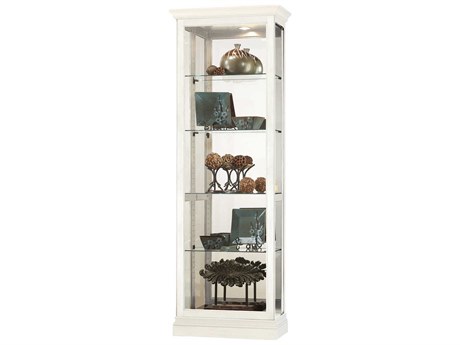Howard Miller Brantley Hardwood Aged Linen Curio Display Cabinet