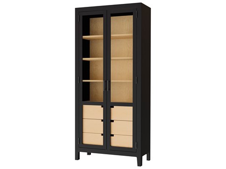 Howard Miller Willa Hardwood Display Storage Cabinet