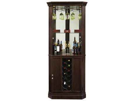 Howard Miller Piedmont III Brown Hardwood Wine Cabinet