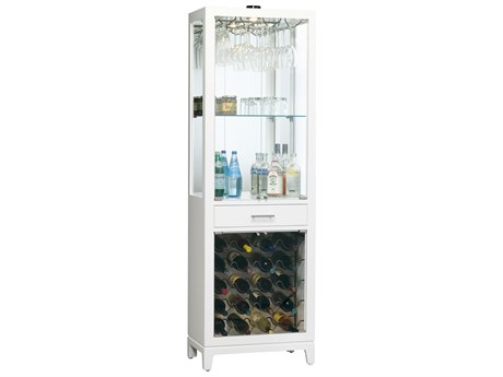 Howard Miller Samson II White Hardwood Bar Cabinet