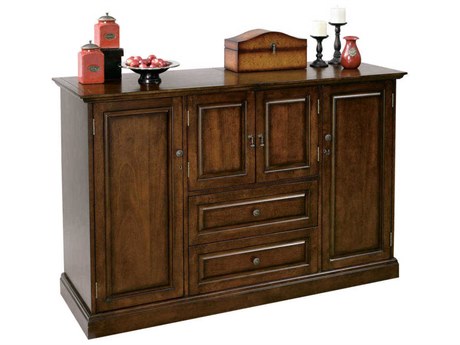 Howard Miller Hardwood Cherry Bordeaux Wine Bar Cabinet