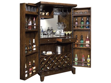 Howard Miller Rogue Brown Hardwood Wine Cabinet