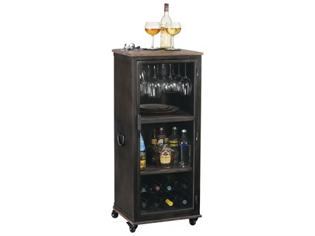 Howard Miller Stir Stick Brown Solid Wood Bar Cabinet