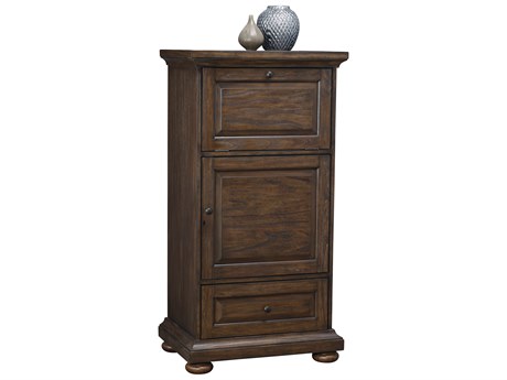 Howard Miller Cognac II Brown Hardwood Bar Cabinet