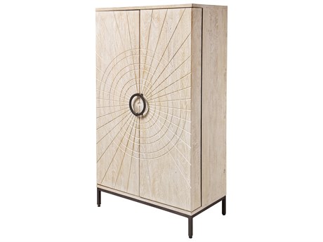 Howard Miller Shirley 38" Beige Oak Hardwood Accent Chest