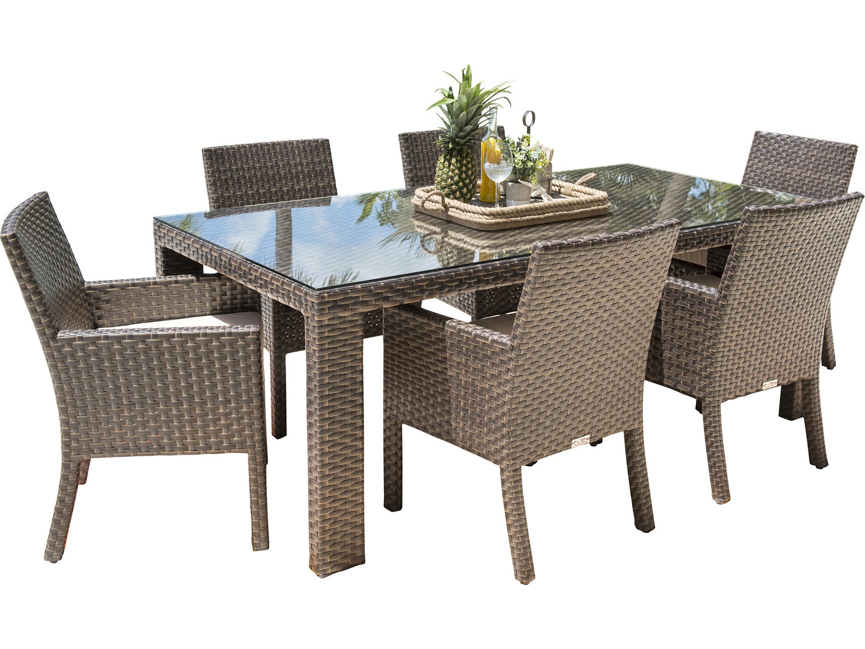 rattan casual dining set