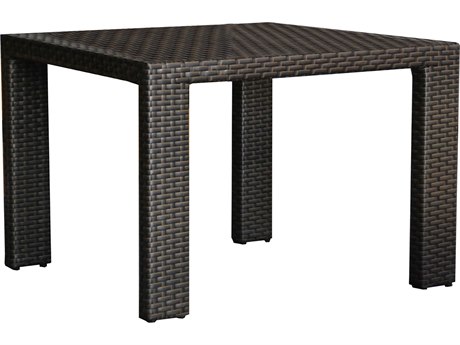 Hospitality Rattan Outdoor Fiji 47 Wide Wicker Square Dining Table