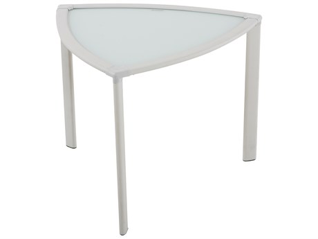 Hospitality Rattan Archway White Aluminum End Table