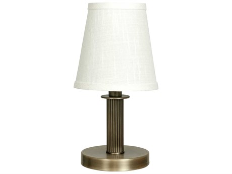 House of Troy Bryson Antique Brass White Table Lamp