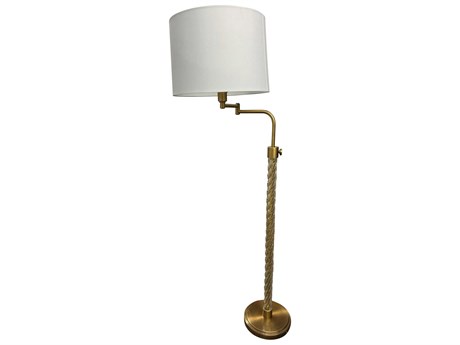 House of Troy Chloe Brushed Brass Floor Lamp
