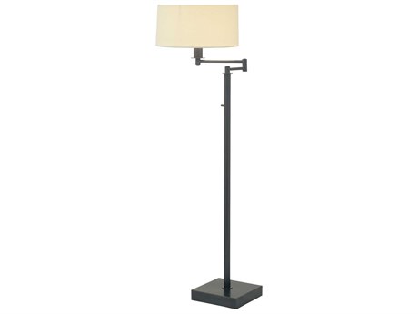 House of Troy Franklin Swing Arm Bronze Floor Lamp with Full Range Dimmer