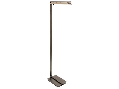 House of Troy Jay Granite With Satin Nickel Gray LED Floor Lamp