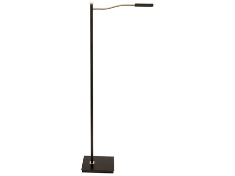 House of Troy Lewis Black With Satin Nickel LED Floor Lamp