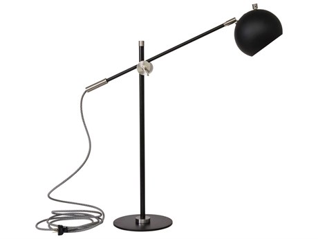 House of Troy Orwell Black With Satin Nickel Accents LED Buffet Lamp