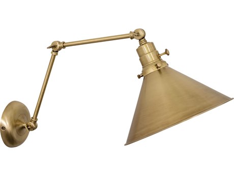 House of Troy Otis 1-Light Antique Brass Swing Wall Sconce