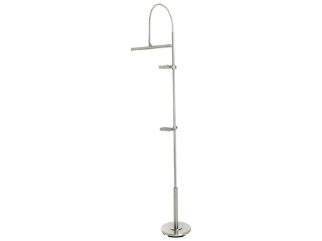 House of Troy River North Black Satin Brass LED Floor Lamp
