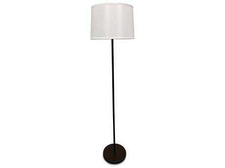 House of Troy Sawyer Chestnut Bronze Antique Brass Floor Lamp