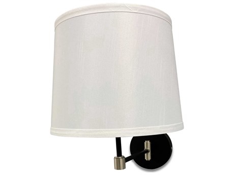 House of Troy Sawyer 1-Light Black Satin Nickel Swing Wall Sconce