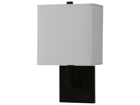House of Troy 1-Light Architectural Bronze White Wall Sconce