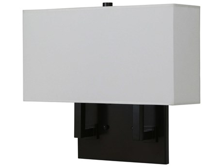 House of Troy 2-Light Architectural Bronze White Wall Sconce