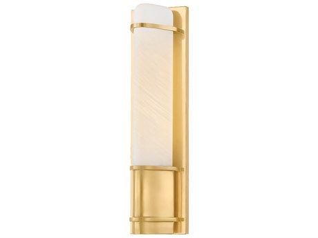 Hudson Valley Tottenville 1-Light Aged Brass Wall Sconce