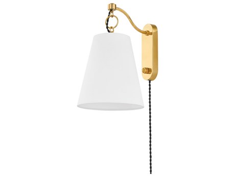 Hudson Valley Joan 1-Light Aged Brass Wall Sconce
