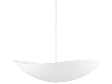 Hudson Valley Fabius 8-Light White Plaster Glass LED Bowl Pendant