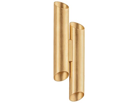 Hudson Valley Rylane 4-Light Vintage Gold Leaf Wall Sconce