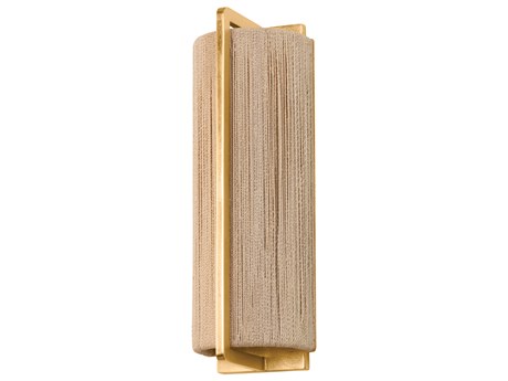 Hudson Valley Quebec 1-Light Gold Leaf Wall Sconce