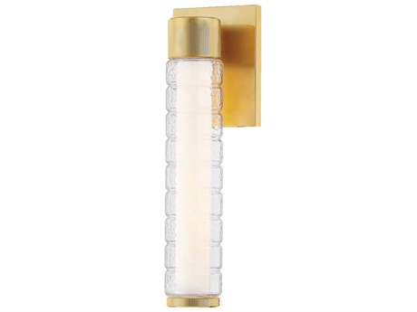Hudson Valley Castor 1-Light Aged Brass Wall Sconce