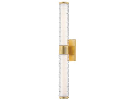 Hudson Valley Castor 2-Light Aged Brass Wall Sconce