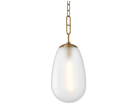 Hudson Valley Bruckner 1-Light Aged Brass Mini Pendant