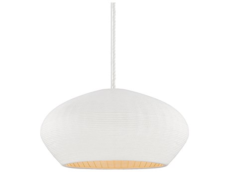 Hudson Valley Ferndale 1-Light Gesso White Pendant