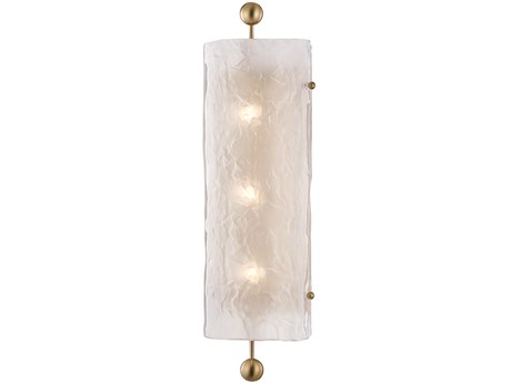 Hudson Valley Broome 3-Light Aged Brass Wall Sconce