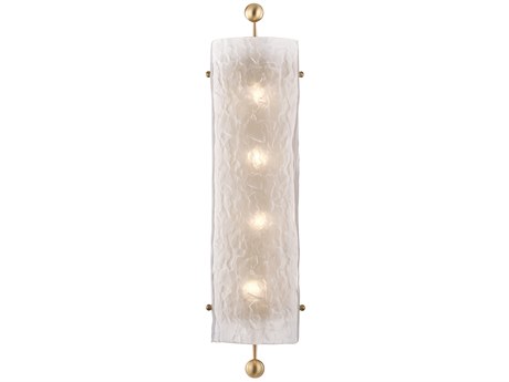 Hudson Valley Broome 4-Light Aged Brass Wall Sconce