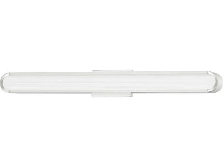 Hudson Valley Starkey 1-Light Polished Nickel Clear Glass LED Vanity Light