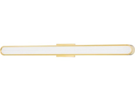Hudson Valley Starkey 1-Light Aged Brass Clear Glass LED Vanity Light