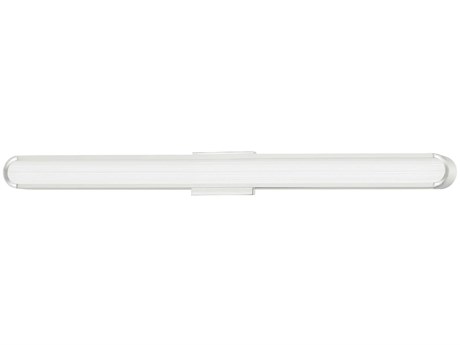 Hudson Valley Starkey 1-Light Polished Nickel Clear Glass LED Vanity Light