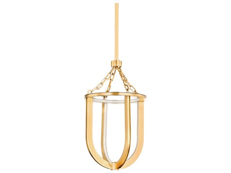 Hudson Valley Tournu 1-Light Aged Brass Geometric Mini Pendant