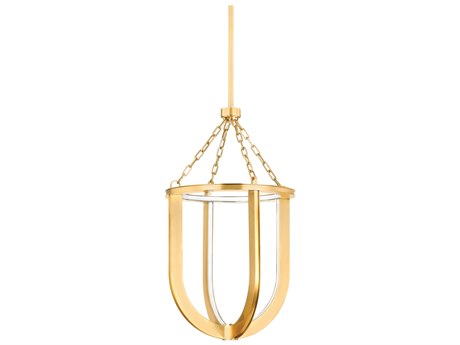 Hudson Valley Tournu 1-Light Aged Brass Geometric Pendant