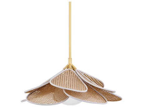 Hudson Valley Florina 1-Light Aged Brass Brown Pendant