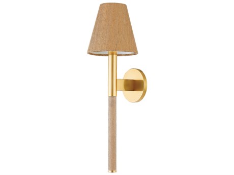 Hudson Valley Lindenwood 1-Light Aged Brass Wall Sconce