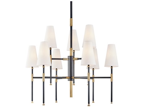 Hudson Valley Bowery 9-Light Aged Old Bronze Chandelier