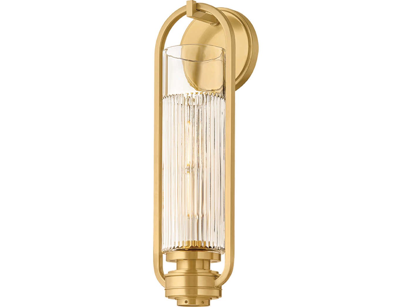 Hudson Valley 4161-AGB Binnewater 1 Light 4.75 inch Aged Brass Wall Sconce Wall Light