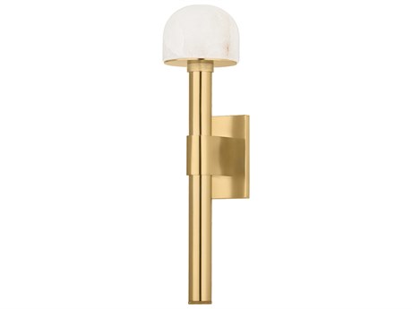 Hudson Valley Bellvale 1-Light Aged Brass Wall Sconce