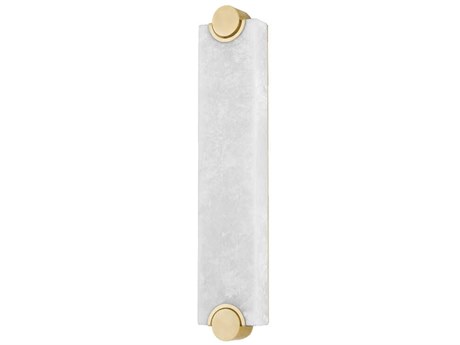 Hudson Valley Brant 1-Light Aged Brass Glass LED Wall Sconce