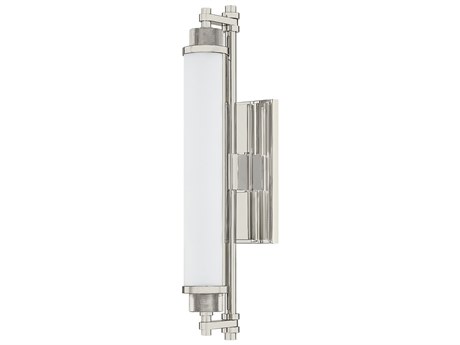 Hudson Valley Plandome 1-Light Polished Nickel Vanity Light