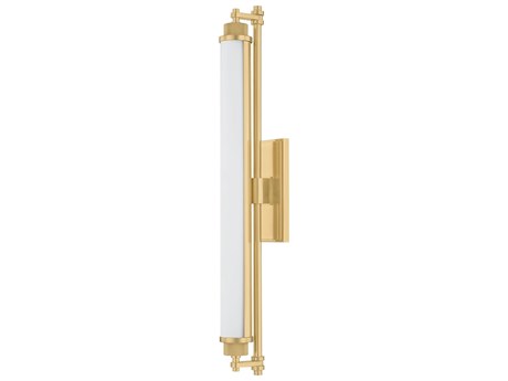 Hudson Valley Plandome 1-Light Aged Brass Vanity Light